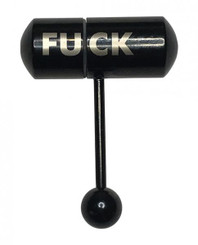 Lix Oral Vibrator Thrust Tongue Ring - Black by Jjk industries