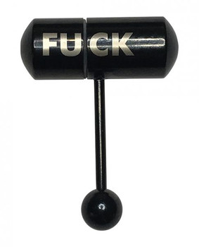Lix Oral Vibrator Thrust Tongue Ring - Black by Jjk industries