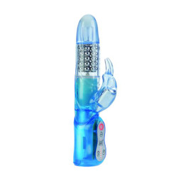 Advanced Waterproof Jack Rabbit Vibrator - Blue Sex Toy