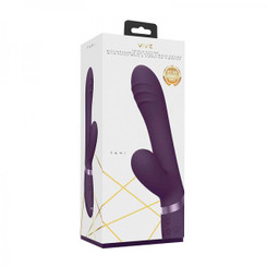 Vive - Tani Rechargeable Pulse-wave Triple-motor Finger Motion Silicone Vibrator - Purple Best Adult Toys
