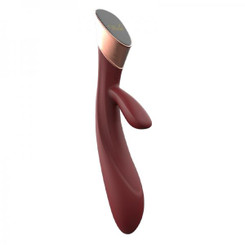 Metis Touch Panel Rabbit Vibrator Wine Red Adult Sex Toys