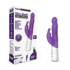 Rabbit Essentials Slim Shaft Rabbit Vibrator Purple Best Sex Toys