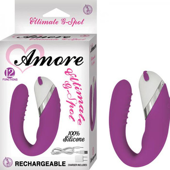 Amore Ultimate G Spot 12 Function Purple Vibrator Adult Sex Toys