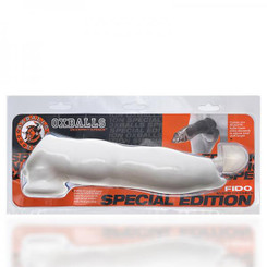 Fido Thick Blubbery Beast-shaped Cocksheath With Bullet Insert Flextpr White Adult Toy