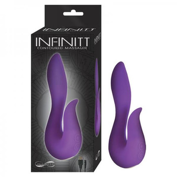 Infinitt Contoured Massager Purple Adult Toys