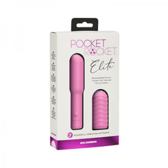 Pocket Rocket Elite Rechargeable Bullet With Removable Sleeve Pink by Doc Johnson