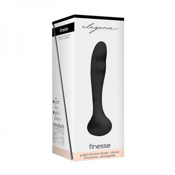 Elegance Rechargeable G-spot Vibrator - Black Adult Sex Toy