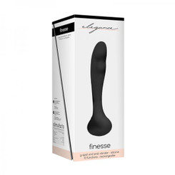 Elegance Rechargeable G-spot Vibrator - Black by Shots America LLC