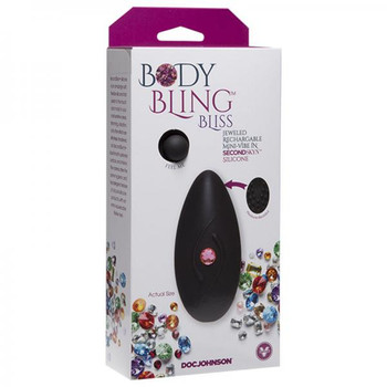 Body Bling Clit Caress Mini-vibe In Second Skin Silicone Pink Best Sex Toys
