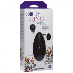 Body Bling Clit Caress Mini-vibe In Second Skin Silicone Purple by Doc Johnson