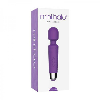 Mini Halo Wireless Wand 20x Silicone Amethyst by Thank Me Now