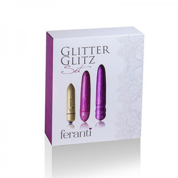 Glitter Glitz Bullet Set Gold/pink by Rocks Off Limited