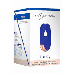 Elegance Fancy Dual Motor Clitoral Stimulator - Blue by Shots America LLC
