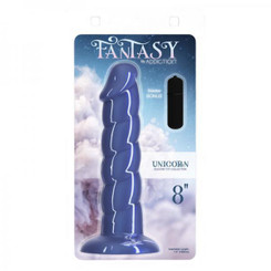 Addiction Unicorn Fantasy Dong 8 In. Blue With Powerbullet Adult Sex Toys