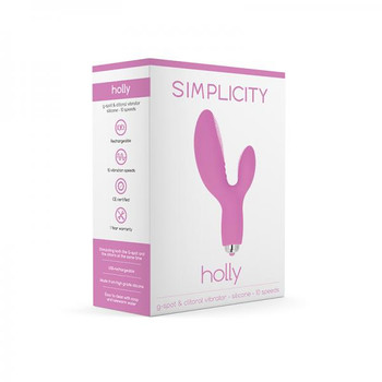 Simplicity Holly G-spot + Clitoral Vibrator - Pink by Shots America LLC
