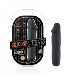 Silicone Willys Maverick 6.25 inches Vibrating Dildo Black Adult Sex Toys