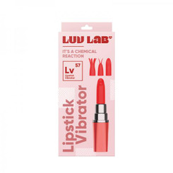 Luv Lab Lv57 Lipstick With 3 Silicone Heads Coral Adult Sex Toys
