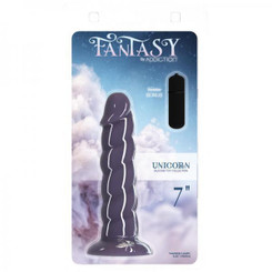 Addiction Unicorn Fantasy Dong 7 In. Purple With Powerbullet Best Sex Toy