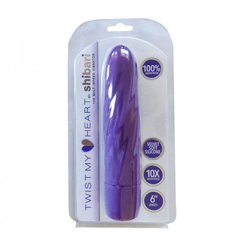 Shibari Twist My Heart 10x Multi-pulsations Vibrator 6in Purple Adult Toy