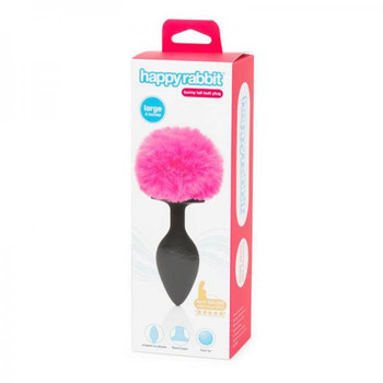 Happy Rabbit Non-vibrating Butt Plug Large Black/pink Best Adult Toys