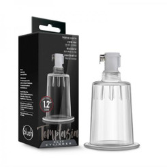 Temptasia - Clit Cylinder  - 1.2in Diameter - Clear Adult Sex Toy