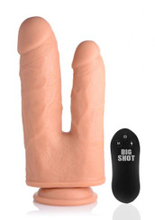 Vibrating And Rotating Remote Control Silicone Double Dildo Best Sex Toy