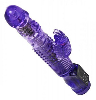 Thrusting Purple Rabbit Vibe Adult Sex Toy