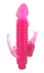 Ribbed Rabbit With Anal Tickler by XR Brands