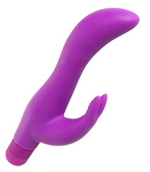 Purple Slim Silicone Rabbit Vibe Sex Toys