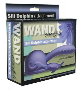 The Wand Essentials Silicone Dolphin Wand Attachment Sex Toy For Sale
