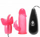 Luv Flicker Plus Vibrating Bullet With Attachments by XR Brands - Product SKU CNVXR -AE603