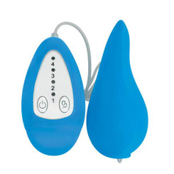Groove Smooth Silicone Remote Vibe- Blue Best Sex Toy