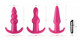 XR Brands Thrill Trio Anal Plug Set Pink - Product SKU CNVXR-AG293-PINK