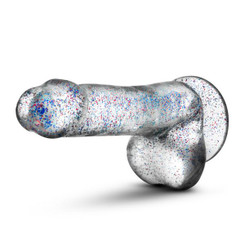 Naturally Yours - 6" Glitter Penis - Sparkling Clear by Blush