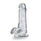 Naturally Yours - 6" Glitter Penis - Sparkling Clear by Blush - view 3