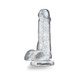 Naturally Yours - 6" Glitter Penis - Sparkling Clear by Blush - view 6