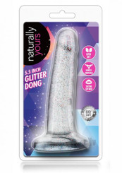 Naturally Yours - 5.5 Inch Glitter Dong - Sparkling Clear by Blush