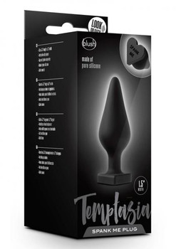 Temptasia Spank Me Butt Plug Black by Blush