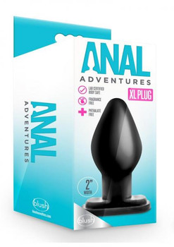 Anal Adventures XL Plug Black by Blush
