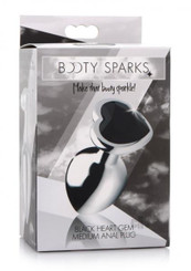Black Heart Gem Anal Plug - Medium by Booty Sparks