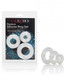 Premium Silicone Ring Set Clear Pack Of 3 by Cal Exotics
