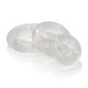 Premium Silicone Ring Set Clear Pack Of 3 by Cal Exotics - view 3
