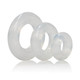 Premium Silicone Ring Set Clear Pack Of 3 by Cal Exotics - view 4