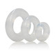 Premium Silicone Ring Set Clear Pack Of 3 by Cal Exotics - view 7