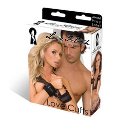 Lux Fetish Quality Love Cuffs Black by Electric Eel