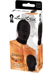 Lux Fetish Stretch Hood Black O/S by Electric Eel
