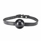 Lux Fetish Silicone Ball Gag Black O/S by Electric Eel - view 3
