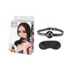 Lux Fetish Silicone Ball Gag Black O/S by Electric Eel - view 5