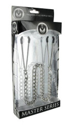 Tweezer Nipple Clamps Silver by Master Series
