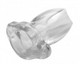 Peephole Clear Hollow Anal Plug Small by Master Series